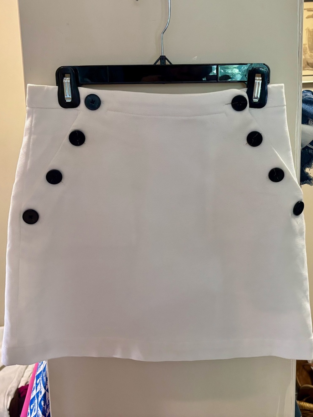 Banana Republic White Sailor Mini Skirt Size 2/4
